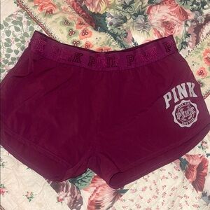 PINK Victoria's Secret Women's Burgundy Shorts small